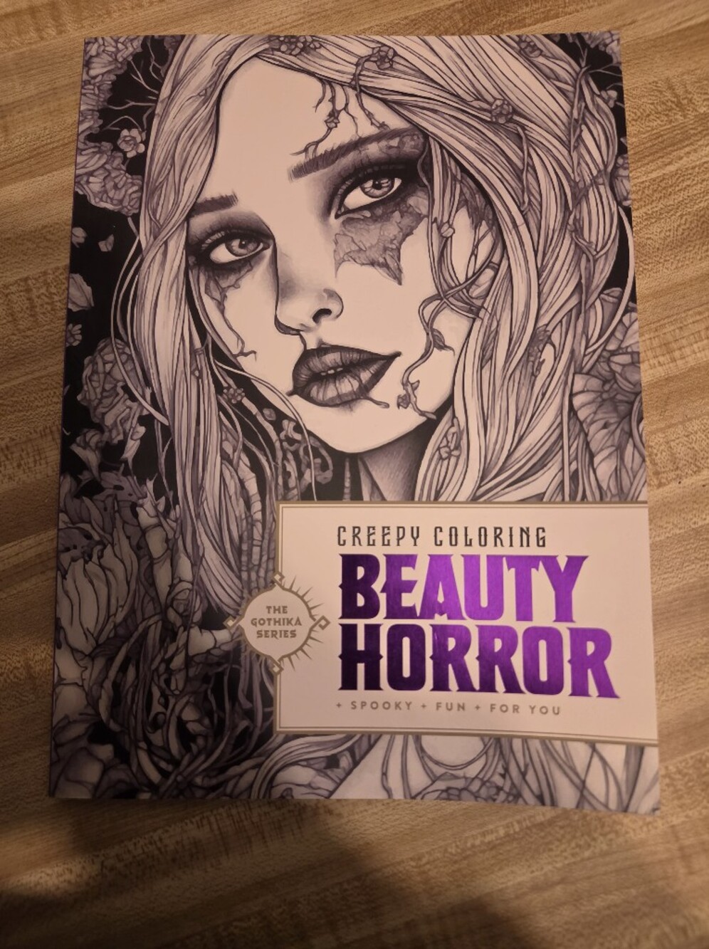 Beauty Horror NWT Adult Coloring Book